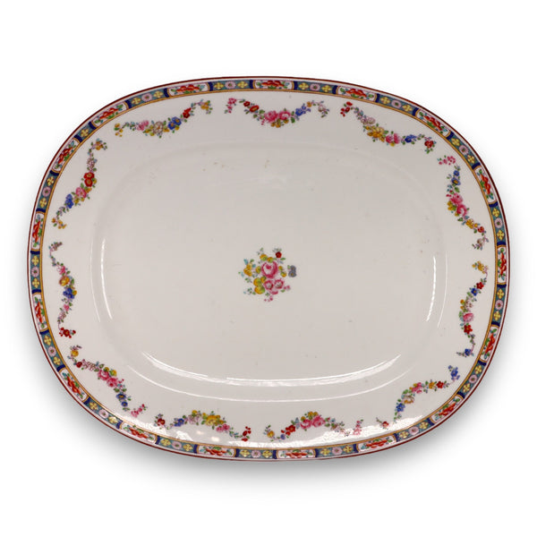 Mintons Minton Rose A4807 Smooth 17" Oval Serving Platter England 1904-1912