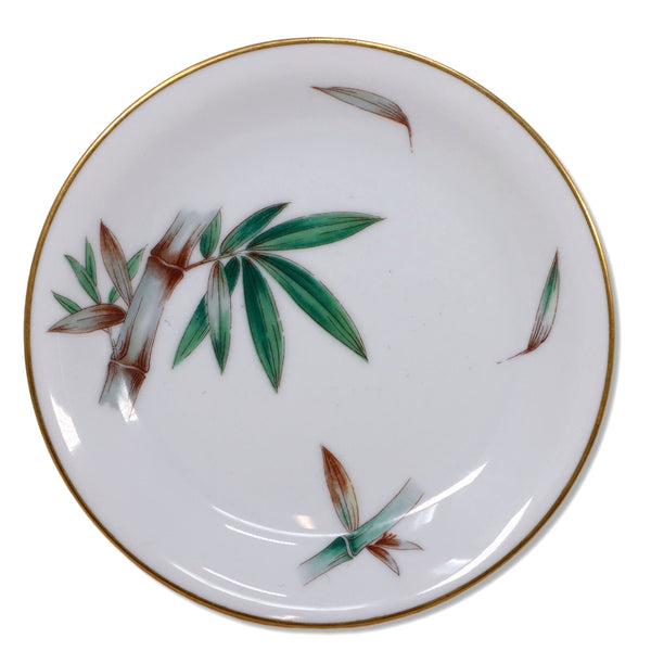 Noritake Canton 5027 Coupe Cereal Bowl 6 1/4” Bamboo Gold Trim Japan vintage