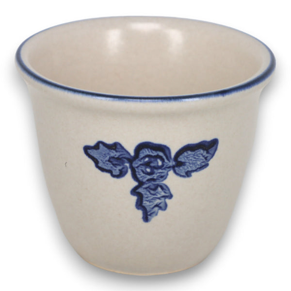 Pfaltzgraff Yorktowne Blue Tea Demitasse Cup Handleless Vintage 1960's