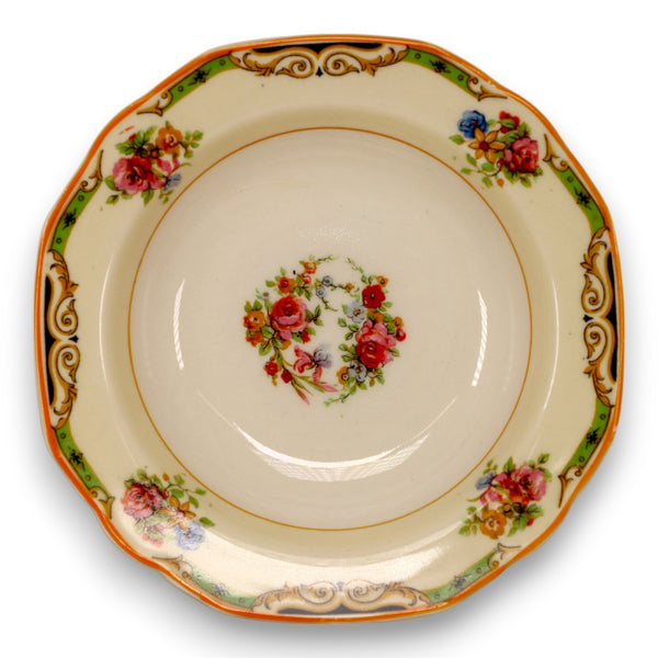 WH Grindley The Astoria Windsor Ivory 757553 Fruit Bowl 5 1/2" England Antique