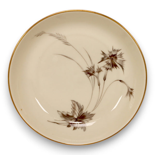 Heinrich - H&C Sepia Floral Ivory with Gold Trim 5 1/2" Fruit Berry Bowl Germany