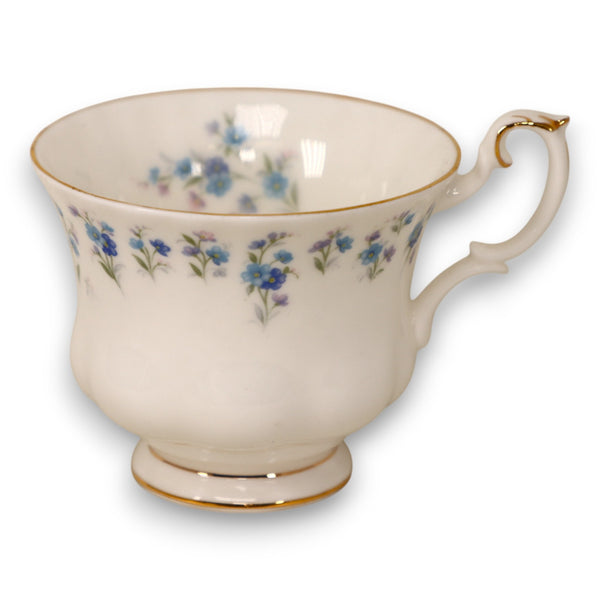 Royal Albert Memory Lane Floral Footed Tea Cup England Vintage 1980's