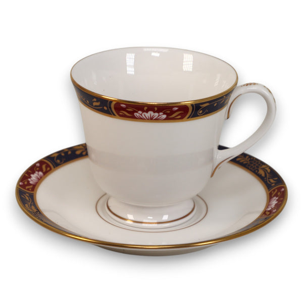 Royal Worcester Prince Regent Imari Coffee Tea Cup Saucer Set England 1994