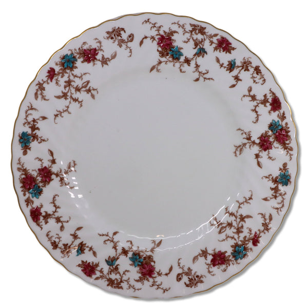 Minton S376 Ancestral 10 5/8" Dinner Plate Bone China  England Vintage 1951-91