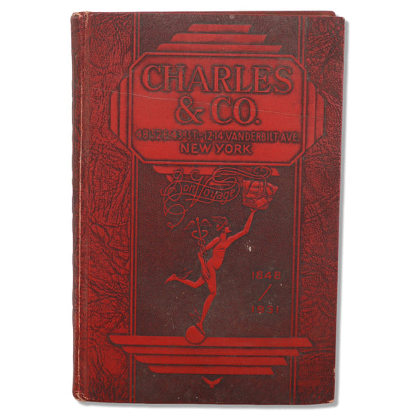 Charles & Co. New York 1931 Red Embossed Retail Gourmet Foods Catalogue Book