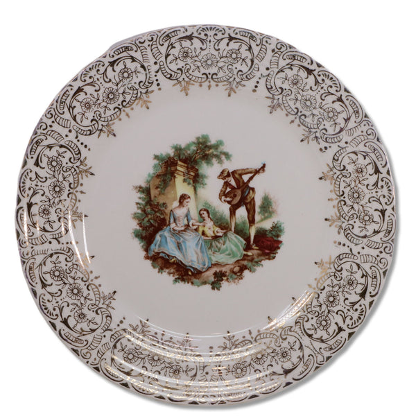 American Limoges Triumph China d'Or Filigree 1TS284 Salad Plate 7 3/8" Gold 1940