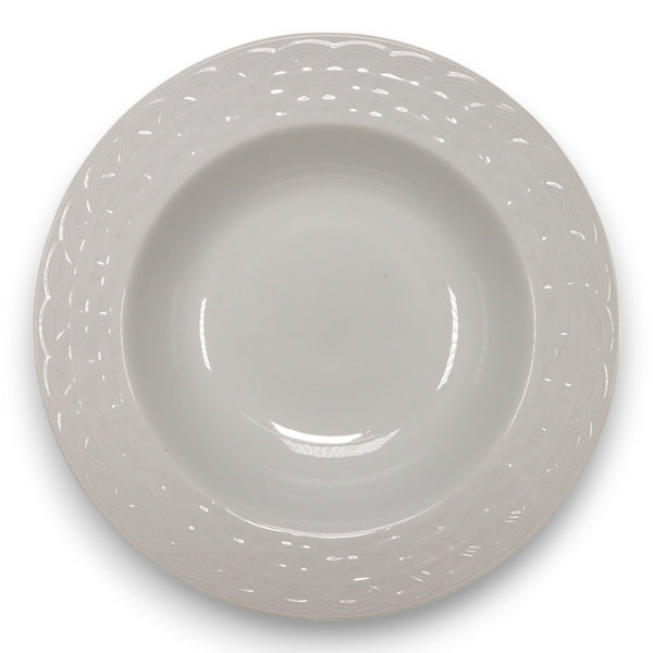 Studio Nova French Basket White Vegetable Bowl 10 1/4" M2075 Japan Vintage 1987