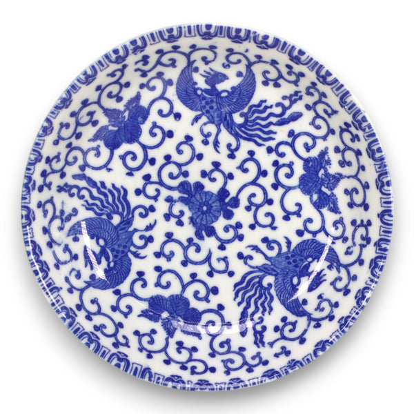 Morimura Brothers Noritake Blue Phoenix 7 1/2" Coupe Soup Bowl 1920's-1940's