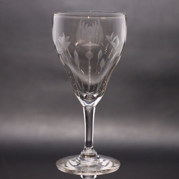 Tiffin-Franciscan Doris Claret Wine Glass 4 5/8" Vintage 1930's