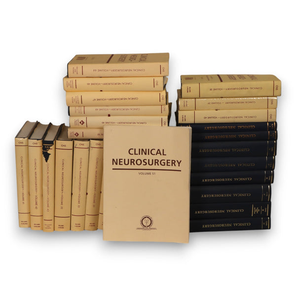 Clinical Neurosurgery 29 Vols  Williams and Wilkins Medical Books 1959-2003