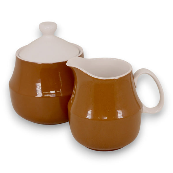 Mikasa Eastwood D1874 Creamer Sugar Bowl Set Cera-stone Oven To Table Vintage