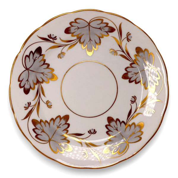 Copelands Grosvenor Rosslyn Grey 9708 Luncheon Dessert Plate 8" Vintage 1950's