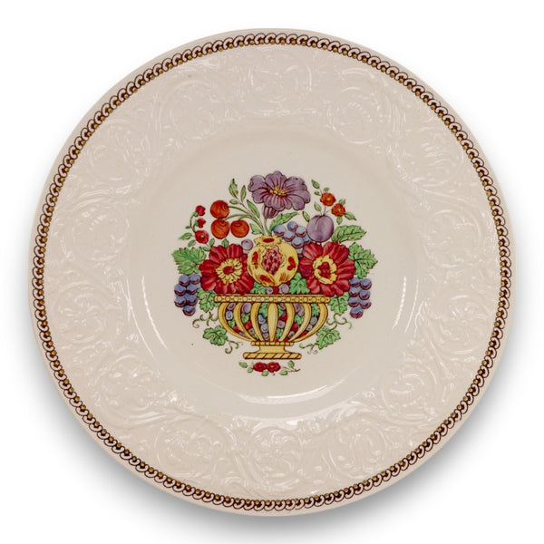 Wedgwood Windermere Multicolor Patrician Floral 8 1/2" Salad Plate England