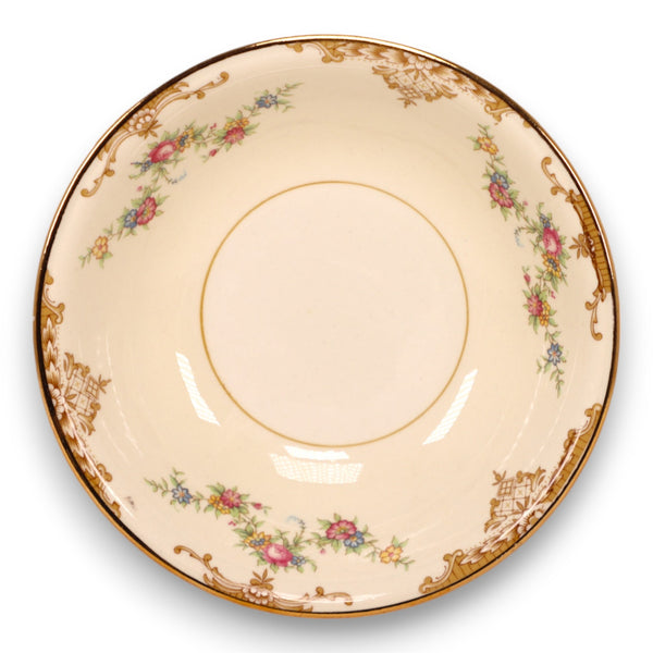 Homer Laughlin Aristocrat Fruit Bowl 5 1/4" Eggshell Nautilus B 45 N 6 Vintage