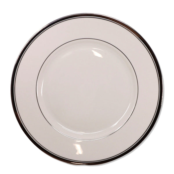 Franciscan Huntington Dinner Plate 10 1/4" Platinum Trim USA Vintage 1940's