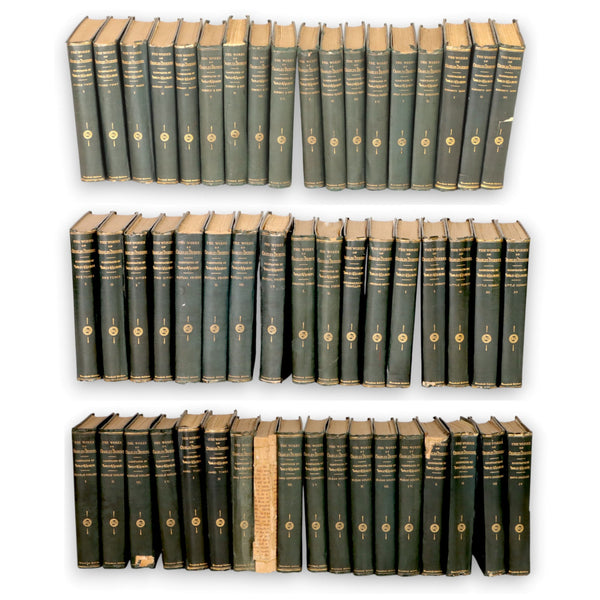 The Works of Dickens 53 Vol Sheldon Co Illustr Darley Gilbert HC Antique 1862-66