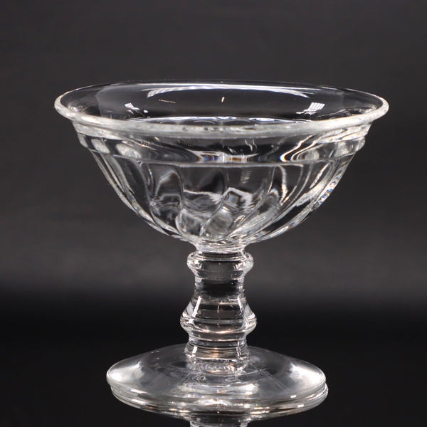 Fostoria Colony 3 5/8" Champagne Coupe Tall Sherbet Glass Swirl Vintage USA