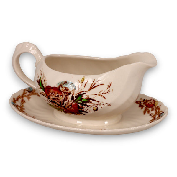 A.J. Wilkinson Clarice Cliff Royal Staffordshire Royal Harvest Gravy Boat