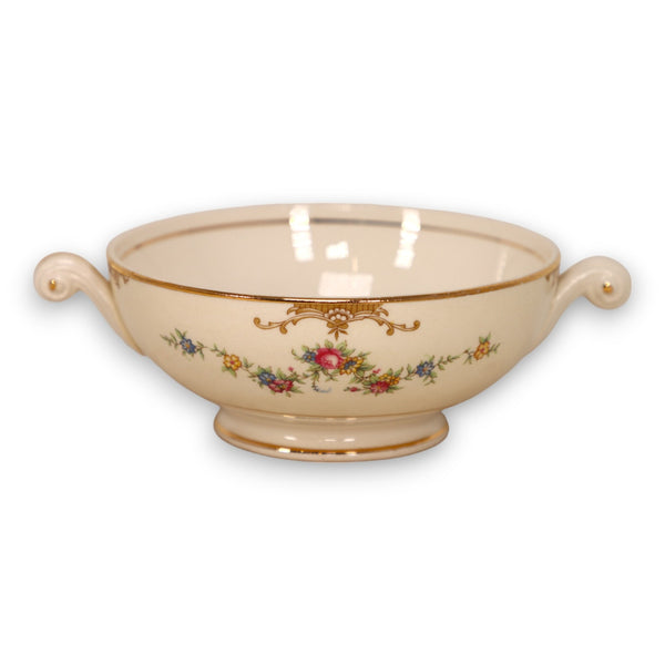 Homer Laughlin Aristocrat Cream Soup Bouillon Soup Bowl Set Vintage 1940's