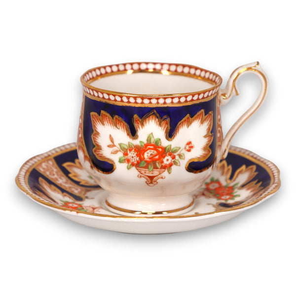 Royal Albert Royalty Imari Tea Cup Saucer Set English Bone China