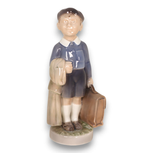 Royal Copenhagen 4528 June School Boy with Briefcase 1969-74 Vintage
