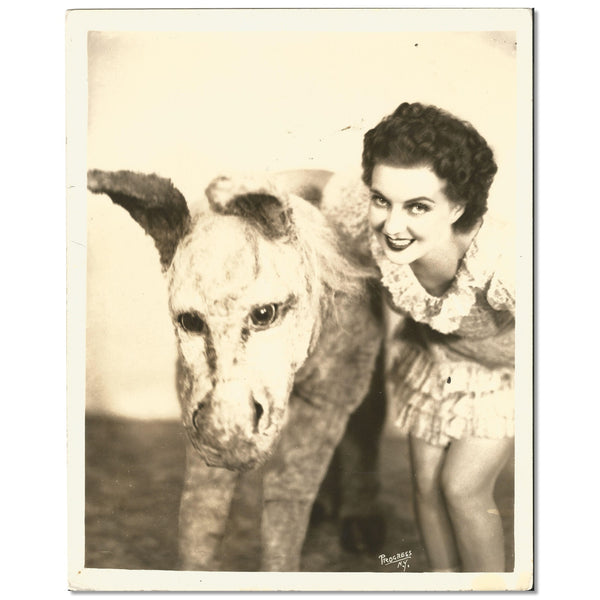 Vintage Nina Woodward "Hank the Mule" Showbiz 8x10 Photo – Vaudeville Act