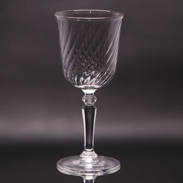 Cristal D'Arques-Durand Angelique 4 1/4" Swirl Optic Cordial Crystal Glass