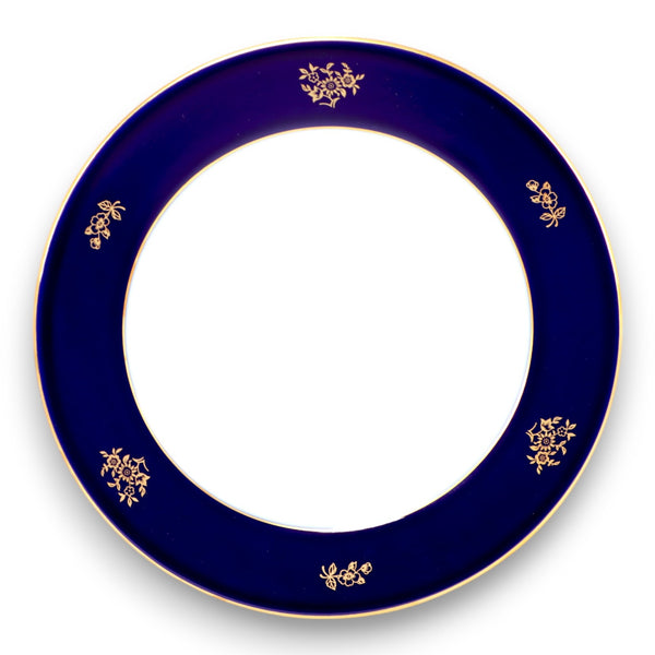 Rosenthal 5381 Salad Plate 7 5/8" Classic Rose Cobalt Blue Gold Floral Germany
