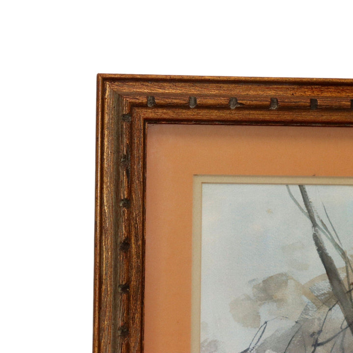 Betty Lou Schlemm "Sentinels" Large Original Watercolor 30x25 Framed 1969 5185