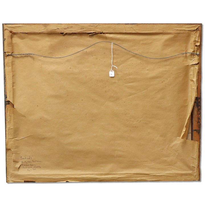 Betty Lou Schlemm "Sentinels" Large Original Watercolor 30x25 Framed 1969 5185