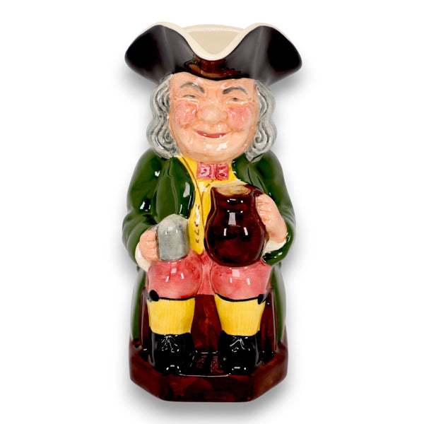 Sylvac Staffordshire Old Toby Jug Hand Painted Ceramic England Vintage 1950s