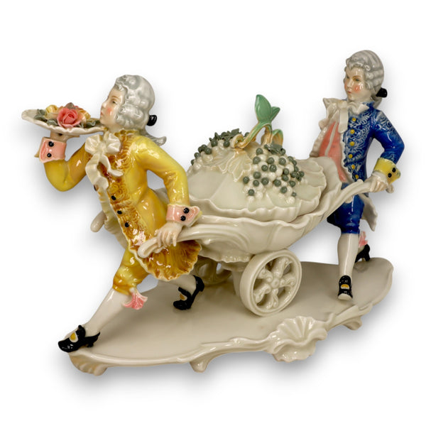Karl Ens Volkstedt Dresden Rococo Bomboniere Candy Dish Germany Antique 1920's