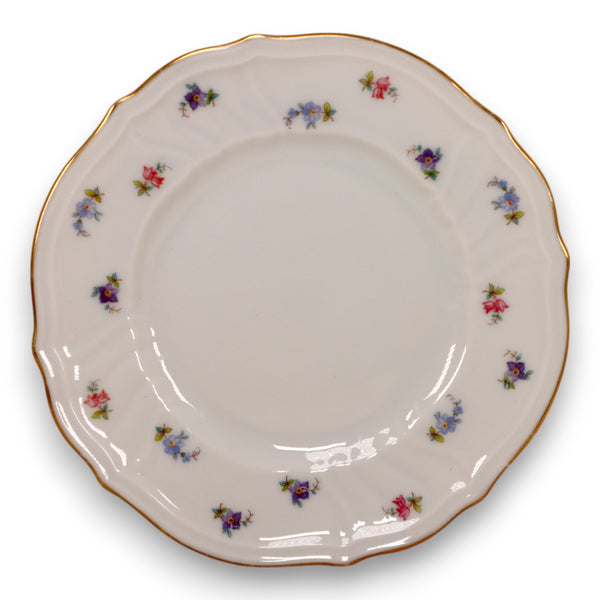 Rosenthal - Continental 1966 Parzival Floral Scalloped Gold Trim 6" Bread Plate