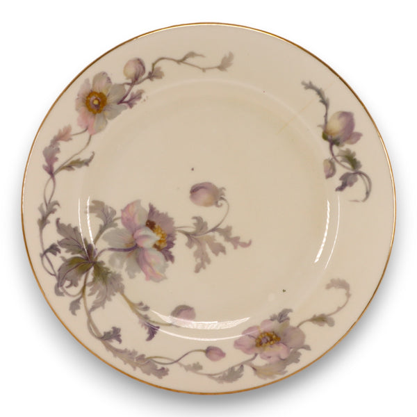 Epiag Pastelle 6038 Salad Plate 8" Cream Smooth Gold Rim China Vintage 1940's