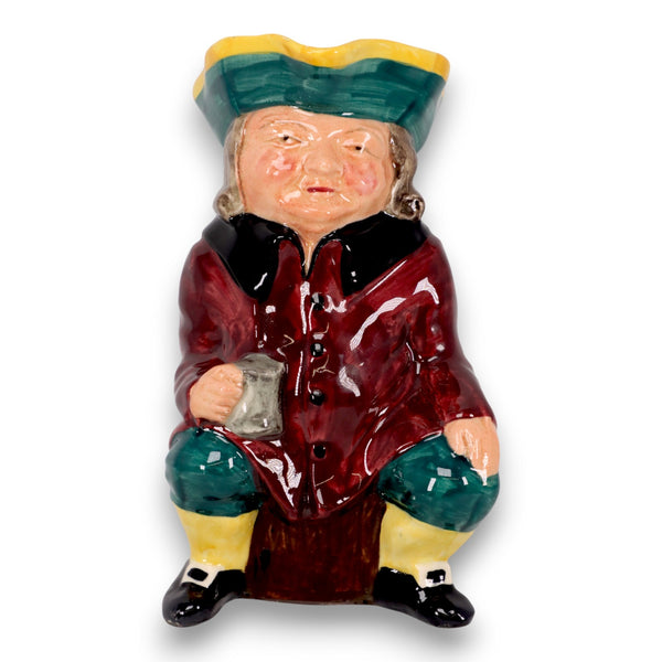 Ridgway Staffordshire Toby Jug Hand Painted Glossy Ceramic England Vintage 1950s