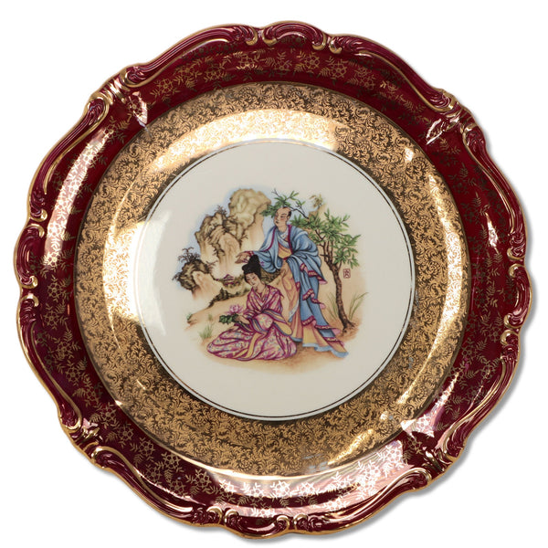 Rosenthal Pompadour Oriental Courting Couple 13 1/8" Charger Plate Germany