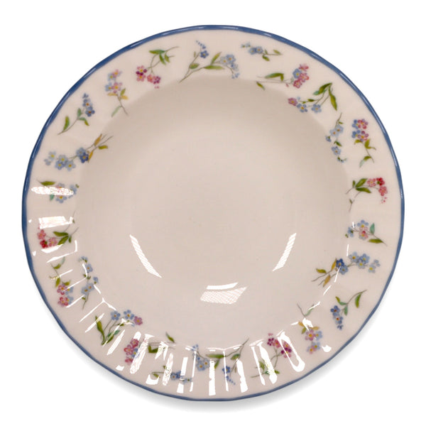 Royal Worcester Forget Me Not Blue Floral 6 1/4" Fruit Berry Bowl England