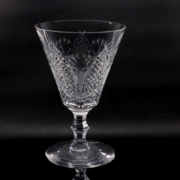 Waterford Crystal Dunmore 5 1/2" Water Goblet Glass Ireland Vintage