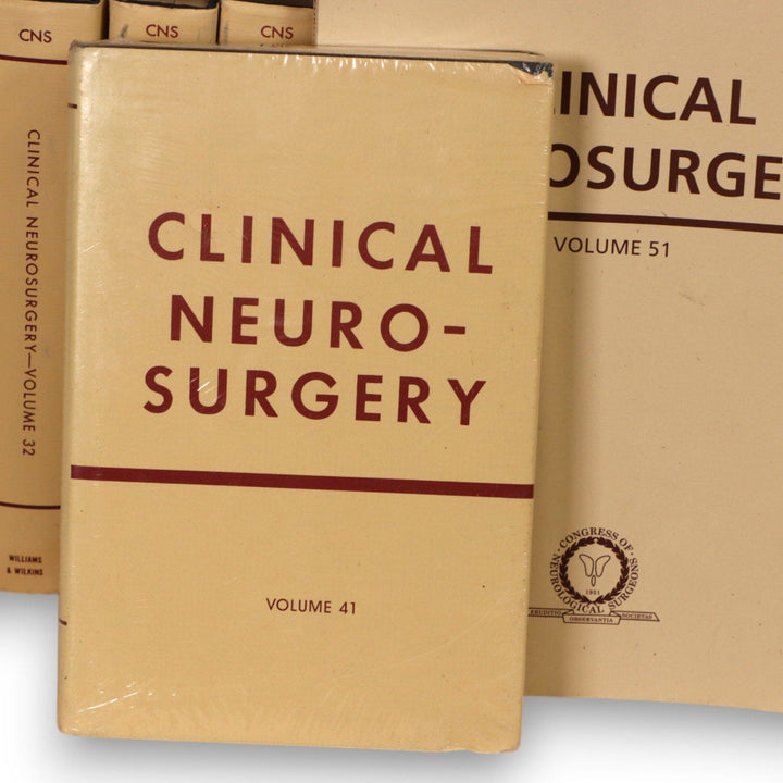 Clinical Neurosurgery 29 Vols  Williams and Wilkins Medical Books 1959-2003 8067
