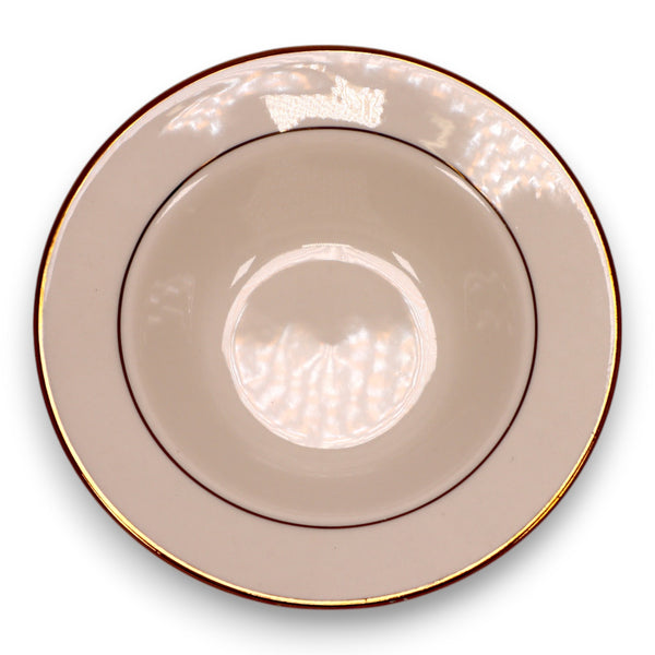 Lenox J34 5 3/4" Fruit Bowl Gold Cream Porcelain USA Exc.