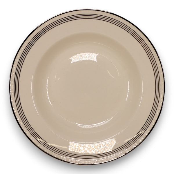 Homer Laughlin Eggshell Georgian D 41 N 5 Rimmed Soup Bowl 8 1/4" Vintage 1941