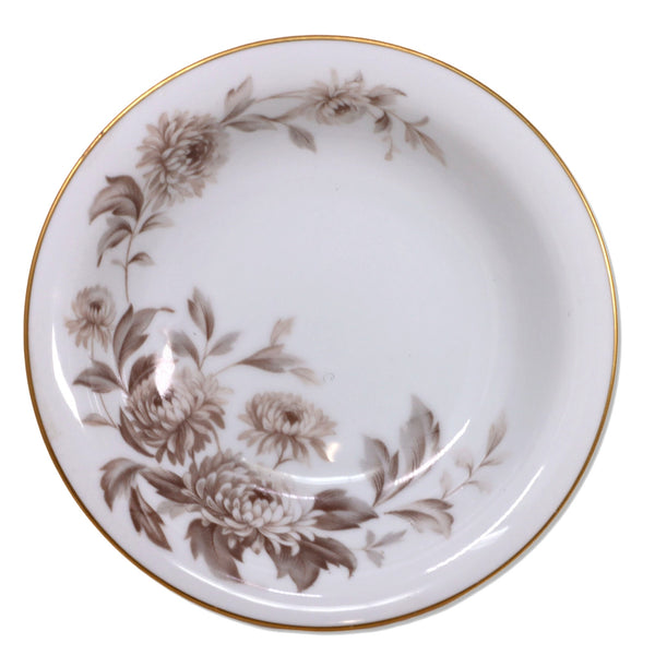 Noritake Lasalle 5142 Coupe Soup Cereal Bowl 7 1/2"  Brown Floral Gold Trim