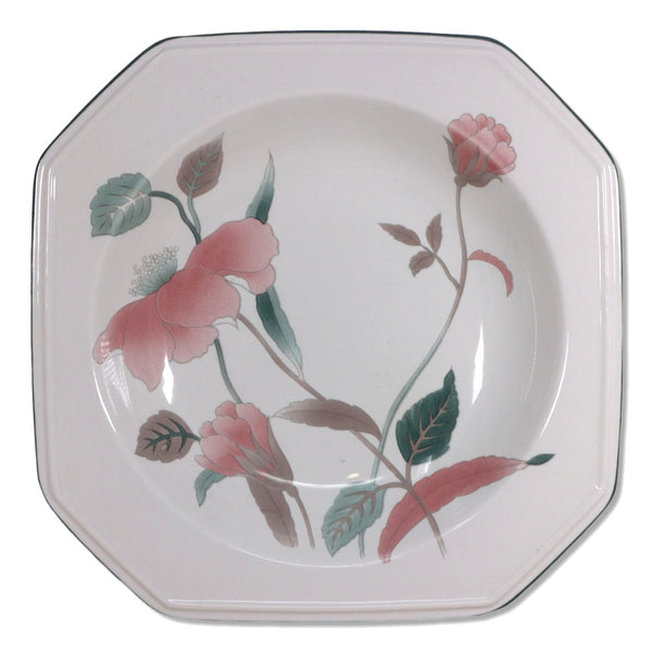 Mikasa Continental Silk Flowers F3003 Rimmed Soup Bowl 8.5" Vintage 1980's