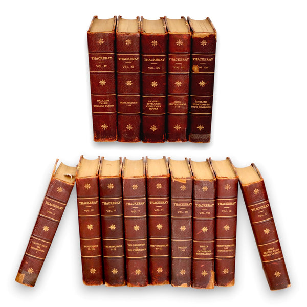 The Works of William Thackeray 14 Vol Set University Ed Sully Kleinteich NY 1900