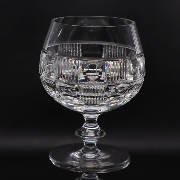 Pepi Herrmann Brilliant Hand Cut Crystal Brandy Snifter 4 3/4" Signed NH 1980