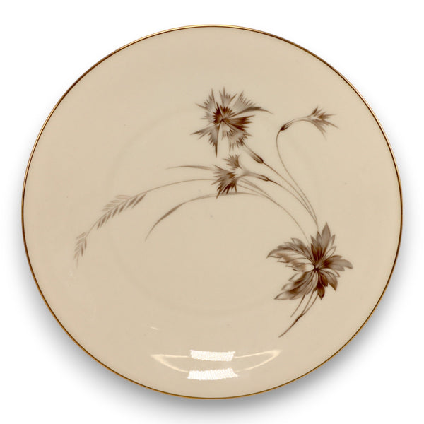 Heinrich - H&C Sepia Floral Ivory with Gold Trim 8" Salad Plate Germany