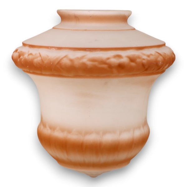 Art Deco Neo Classical Satin Opaque Glass Lamp Globe Shade Antique  1920's