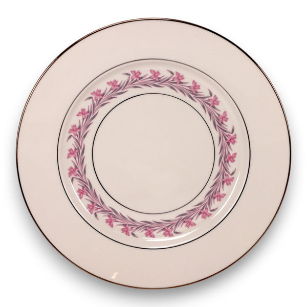 Royal Jackson Romance Pink Floral 10 1/4" Dinner Plate 1950's Japan