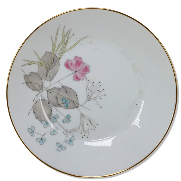 Rosenthal Parisian Spring White Coupe Soup Bowl 8 3/4" Gold Trim Vintage 1960's