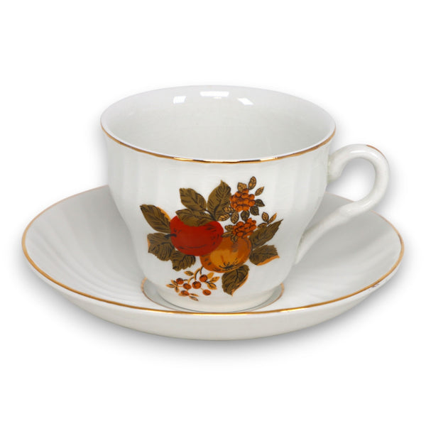 Wedgwood English Harvest Tea Cup Saucer Set